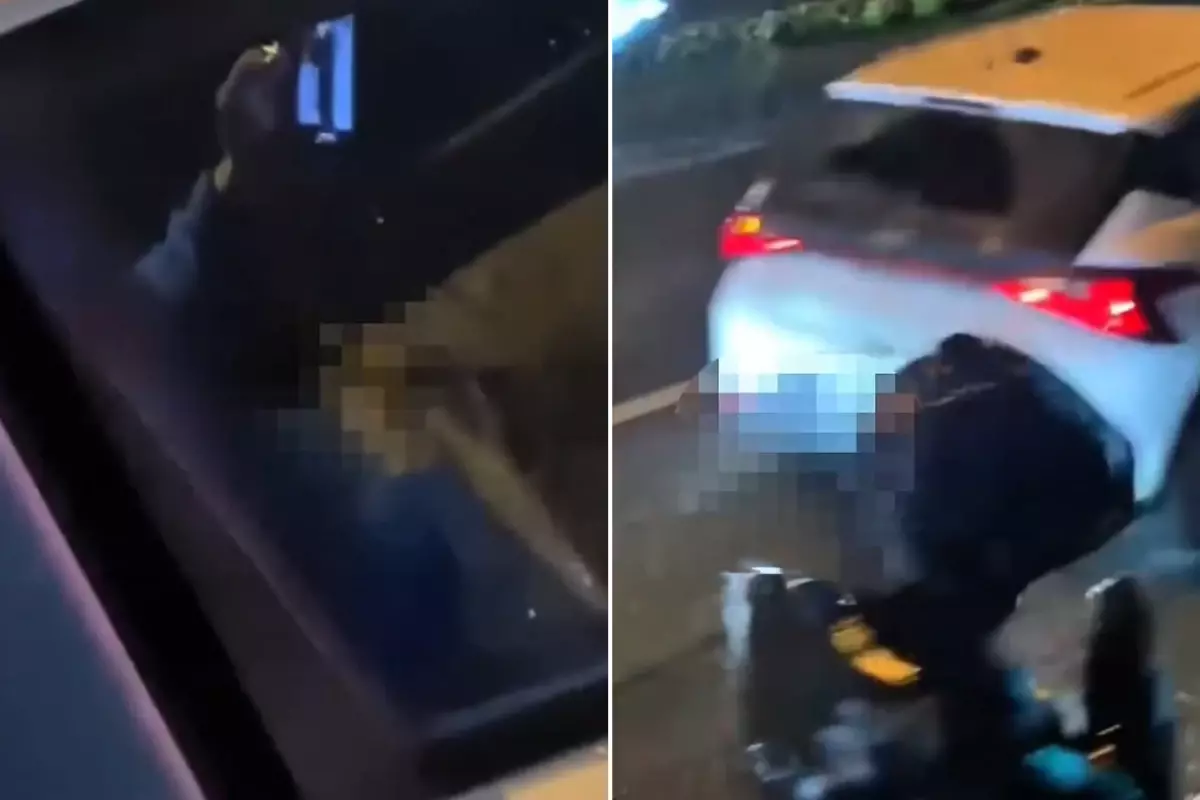 Trafikte mide bulandıran görüntü! Plakayı alıp harekete geçtiler