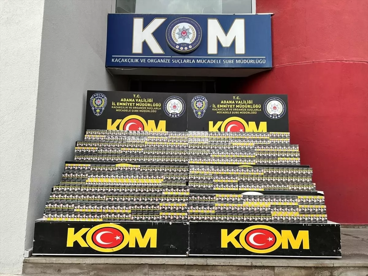 Adana\'da Kaçak Sigara Operasyonu: 2 Tutuklama