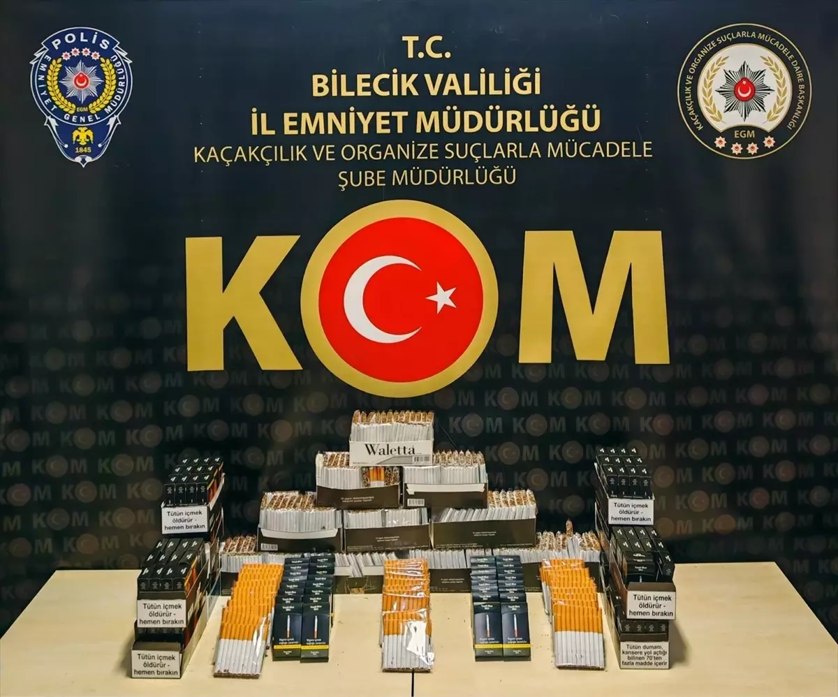 Bilecik\'te Kaçakçılık Operasyonu: 2 Gözaltı