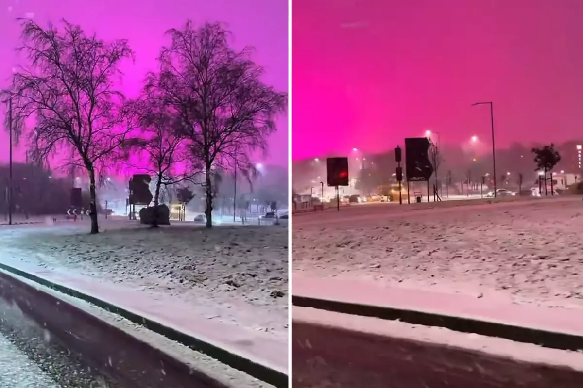 Birmingham\'da oluşan büyülü atmosferi görenler hayran kaldı