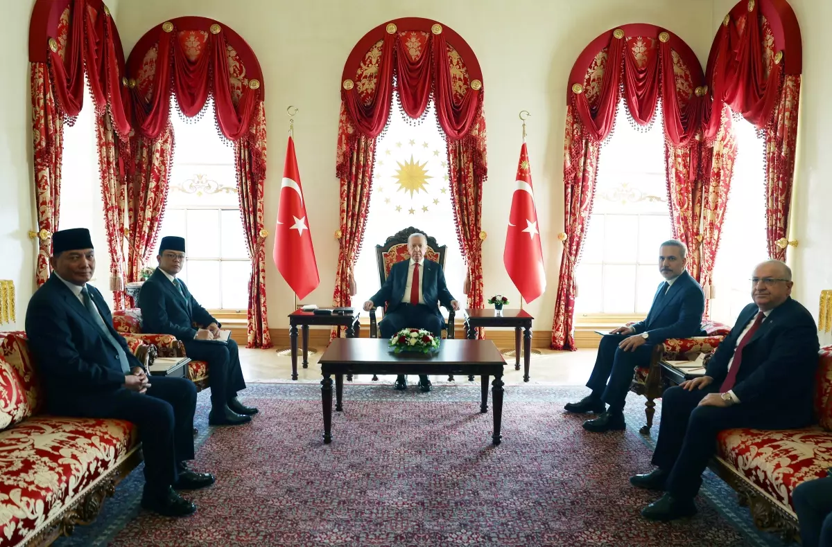 Erdoğan, Endonezya Bakanlarını Kabul Etti