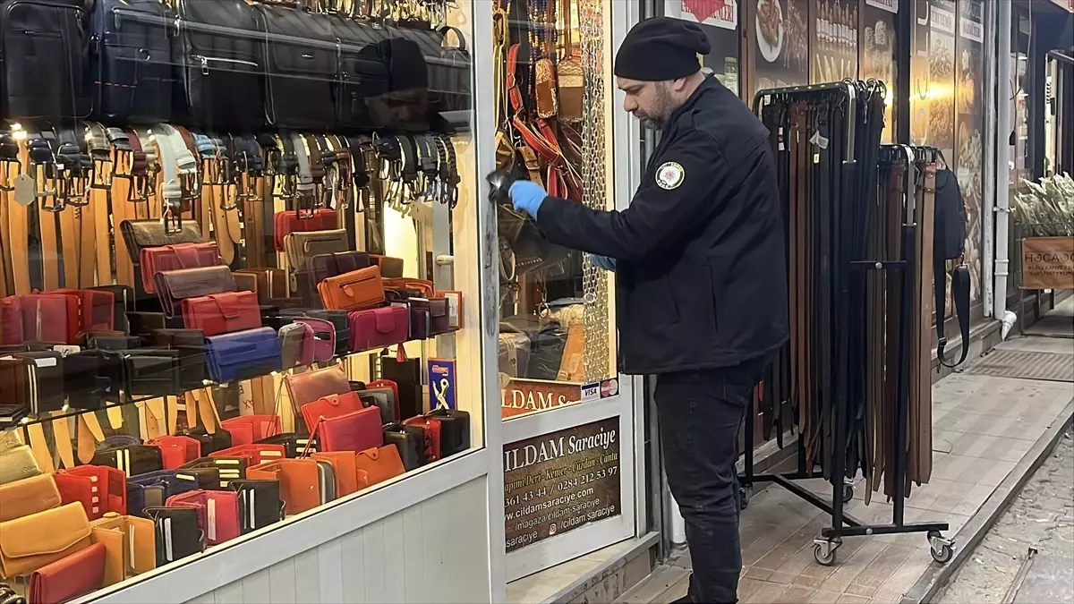 Edirne\'de Hırsızlık Kamerada