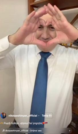 Ermenistan Başbakanı Paşinyan, sosyal medyadaki renkli paylaşımlarıyla gündemde