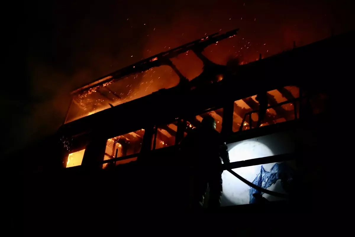 Fethiye\'de Tersanede Yangın