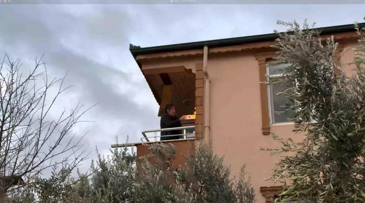 İznik\'te Çatı Katında Yangın