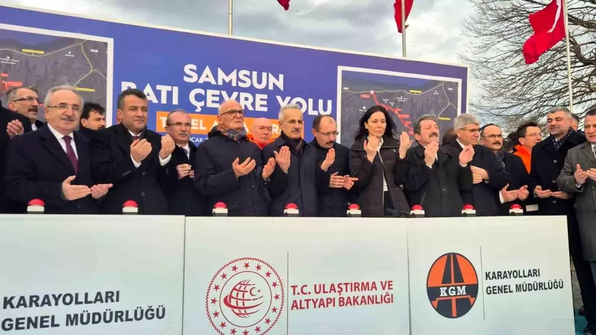 Samsun Batı Çevre Yolu\'nun Temeli Atıldı