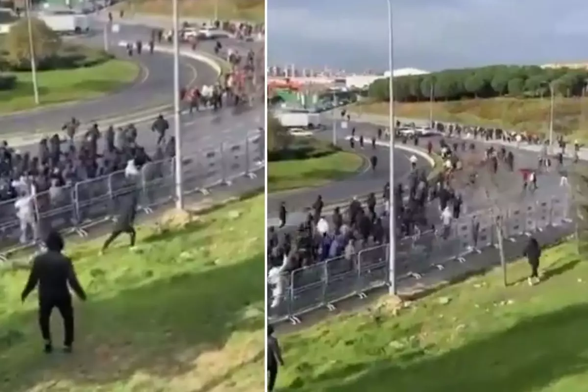 Süper Kupa finali öncesi taraftarlar birbirine girdi