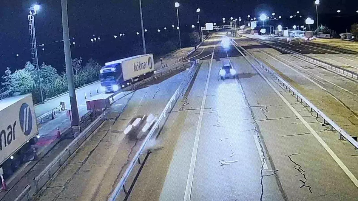 Edirne\'de Alkollü Sürücü Ters Yöne Girdi