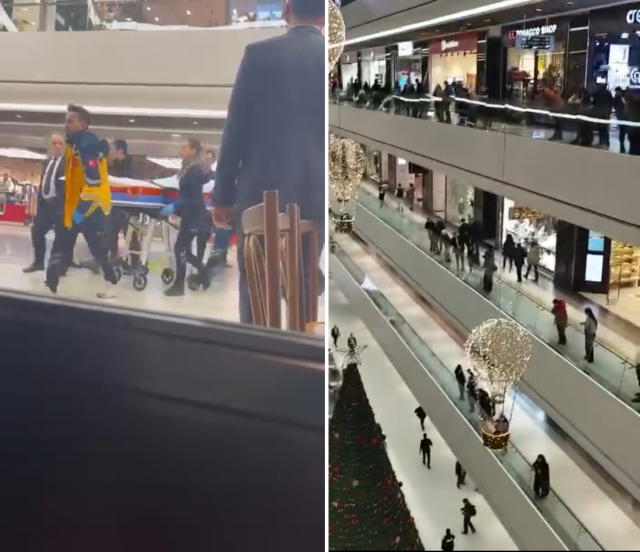 İstanbul'un göbeğindeki AVM'de dehşet! İkinci kattan düşen genç hayatını kaybetti