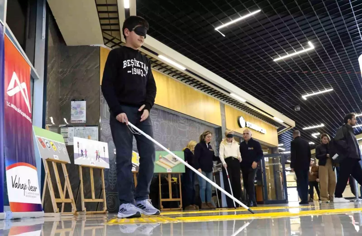 Mersin\'de görme engelliler için empati parkuru kuruldu