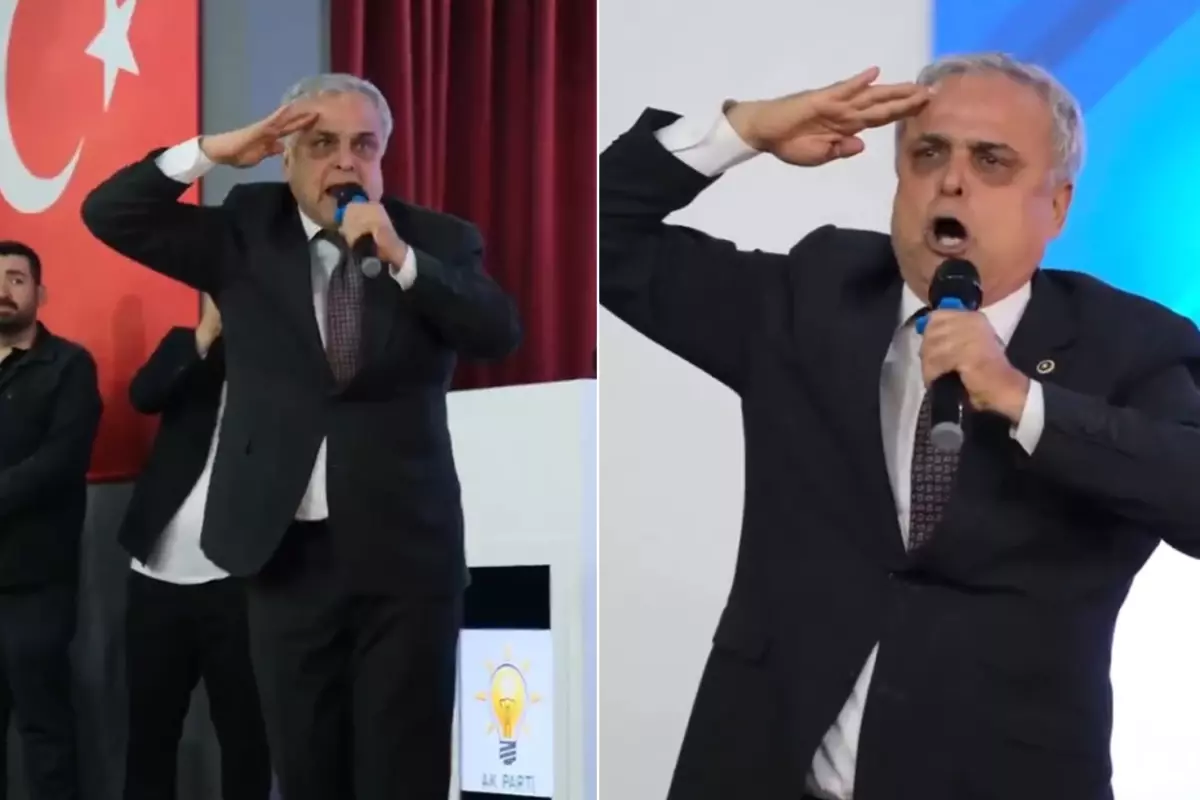 AK Parti\'ye geçen Hasan Ufuk Çakır, bu kez Erdoğan\'ın fotoğrafına selam durdu