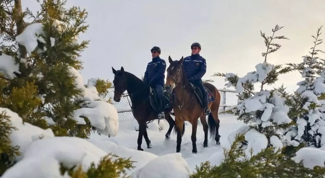 Van\'da Atlı Jandarma Devriyesi