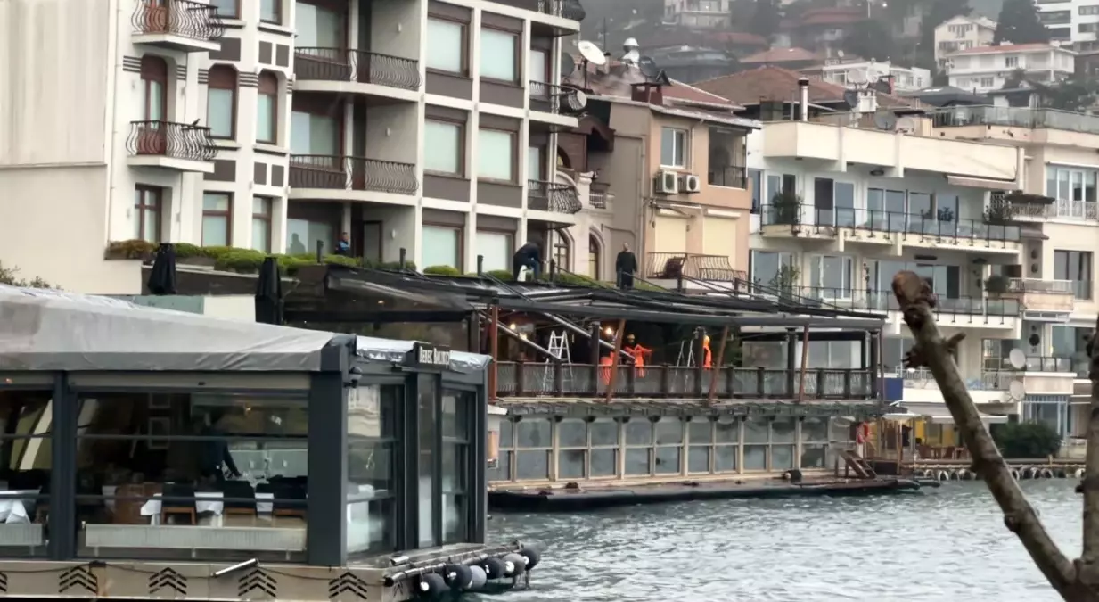 Bebek Otel\'de kaçak bölümler yıkılıyor