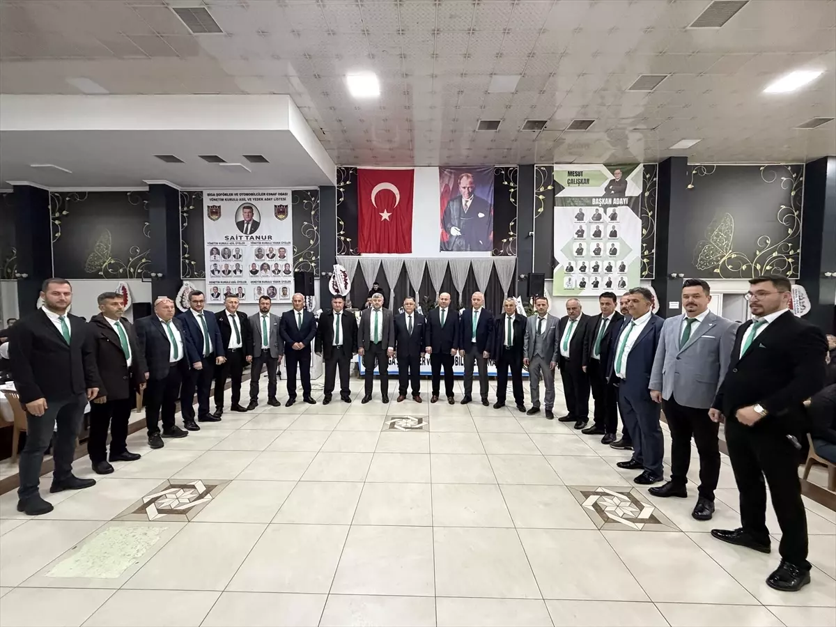 Sait Tanur, Biga Esnaf Odası Başkanlığına Yeniden Seçildi