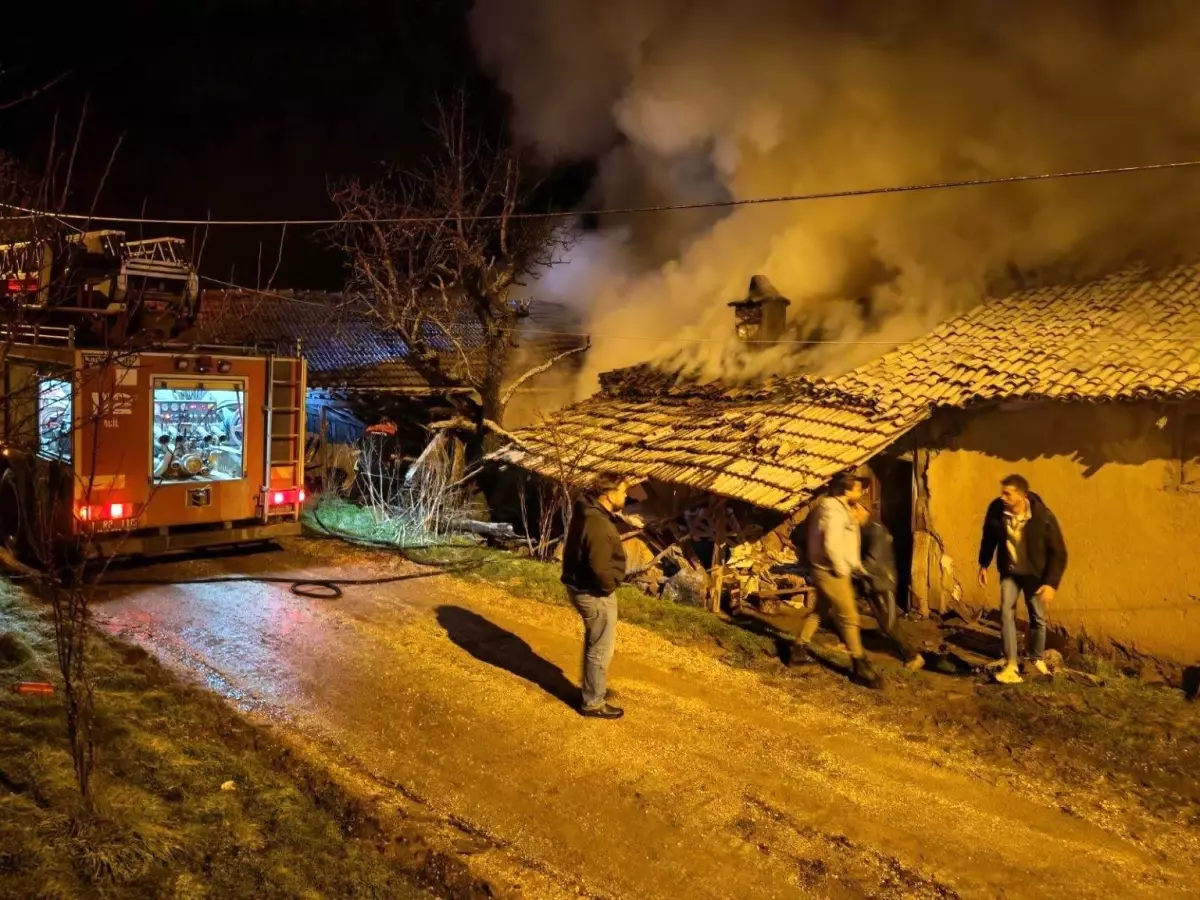 Bilecik\'te baca yangını korkuttu