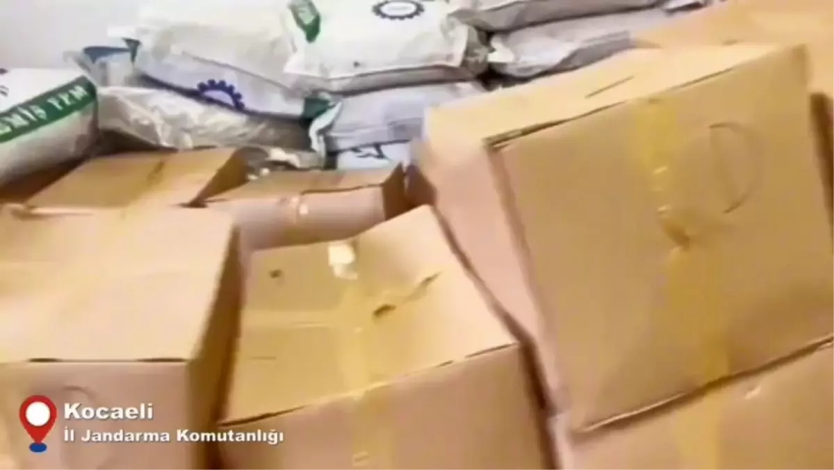 Kocaeli\'de Kaçak Tütün Operasyonu