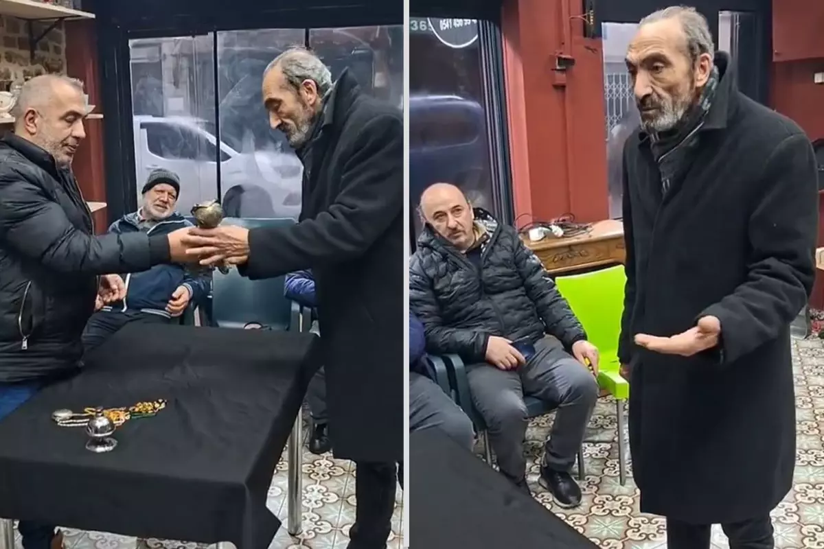 Görüntü Türkiye\'den! Eşsiz parçayı peynir fiyatına alan antikacı