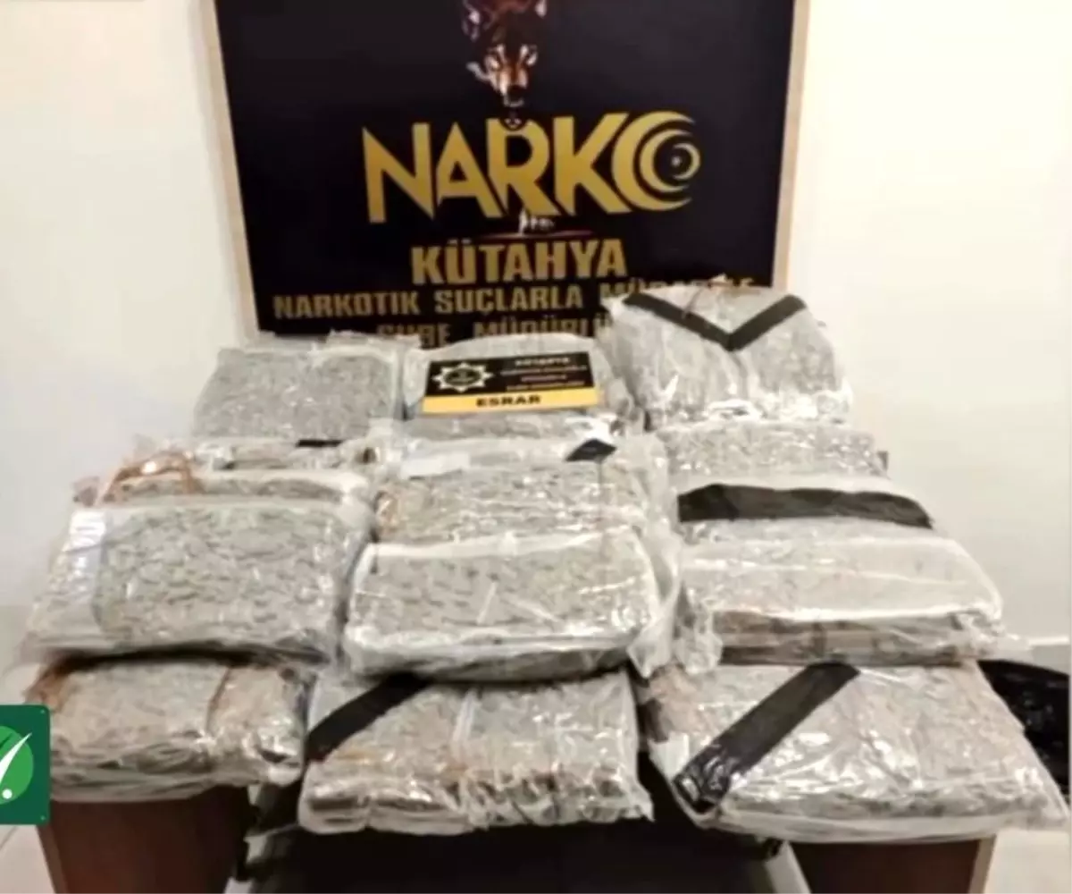Kütahya\'da 42 Kilo Esrar Ele Geçirildi