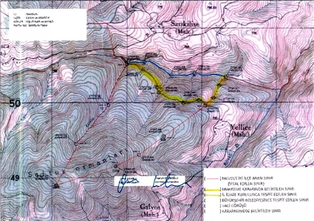 Samsun\'da iki ilçe arasında sınır ihtilafı, Seferoğulları ile Tellioğulları\'nı akla getirdi