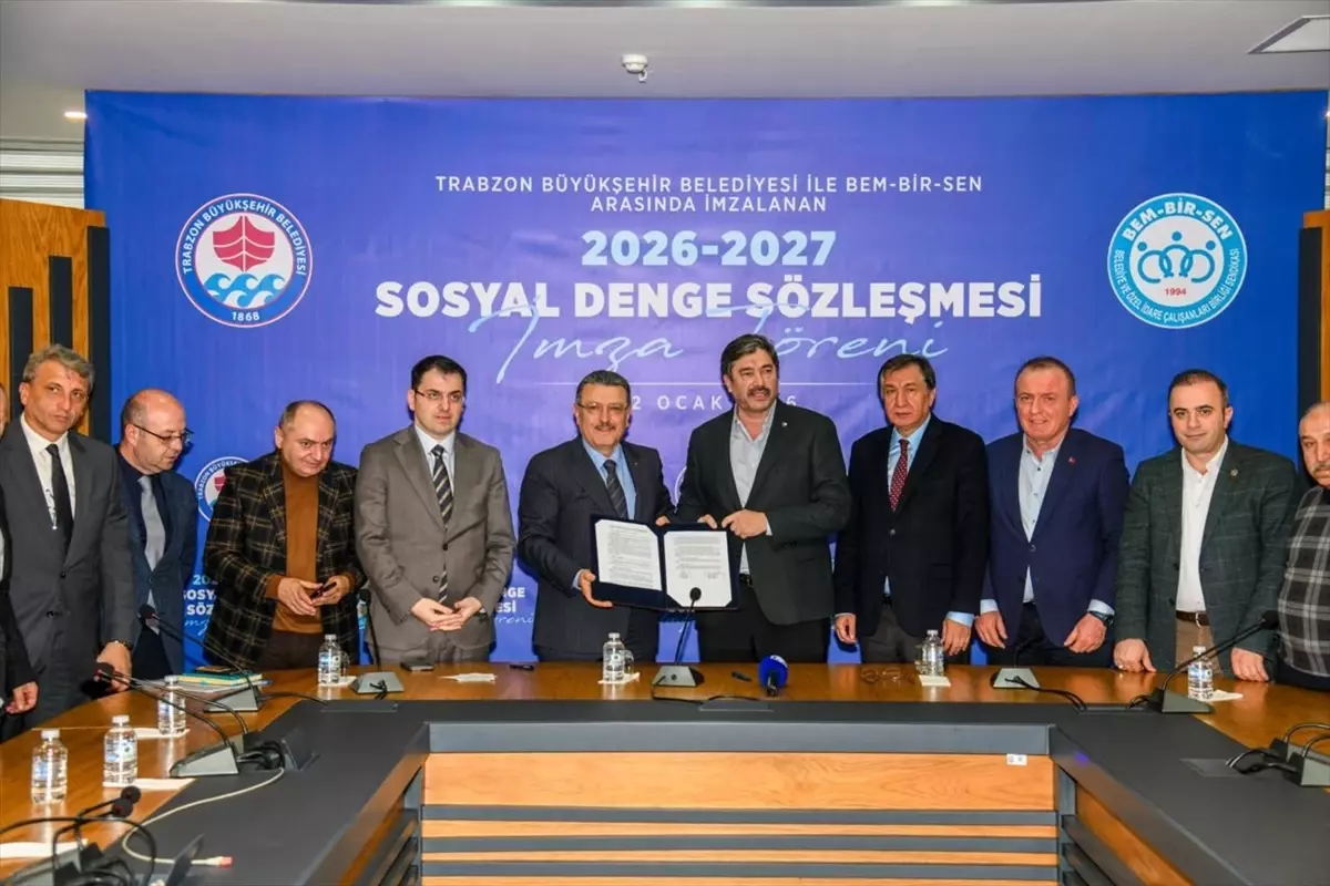 Trabzon\'da Sosyal Denge Sözleşmesi İmzalandı