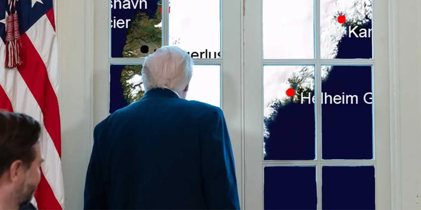 Trump\'ın Grönland Haritası Paylaşıldı