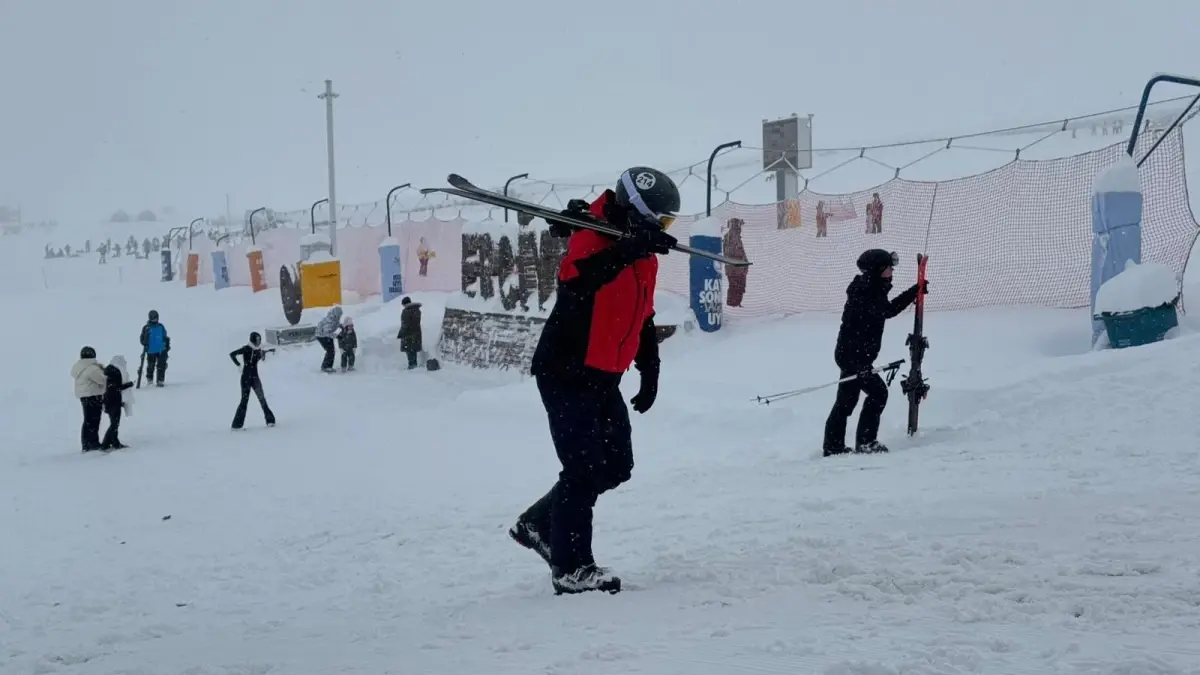 Erciyes Kayak Merkezi\'nde Kar Kalınlığı 180 Santimetre