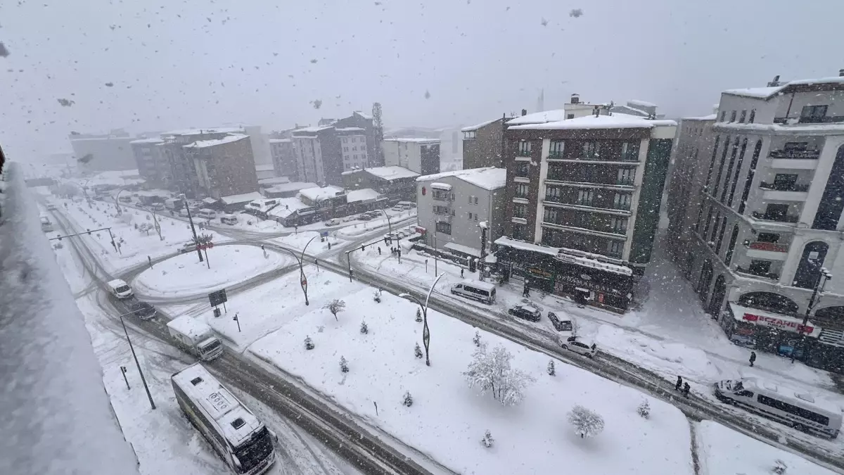 Hakkari\'de Kar Yağışı Ulaşımı Engelledi