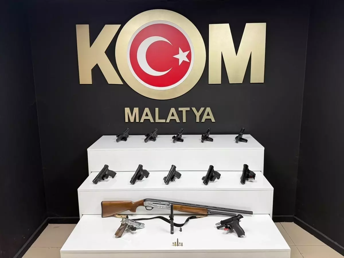 Malatya\'da Ruhsatsız Silah Operasyonu