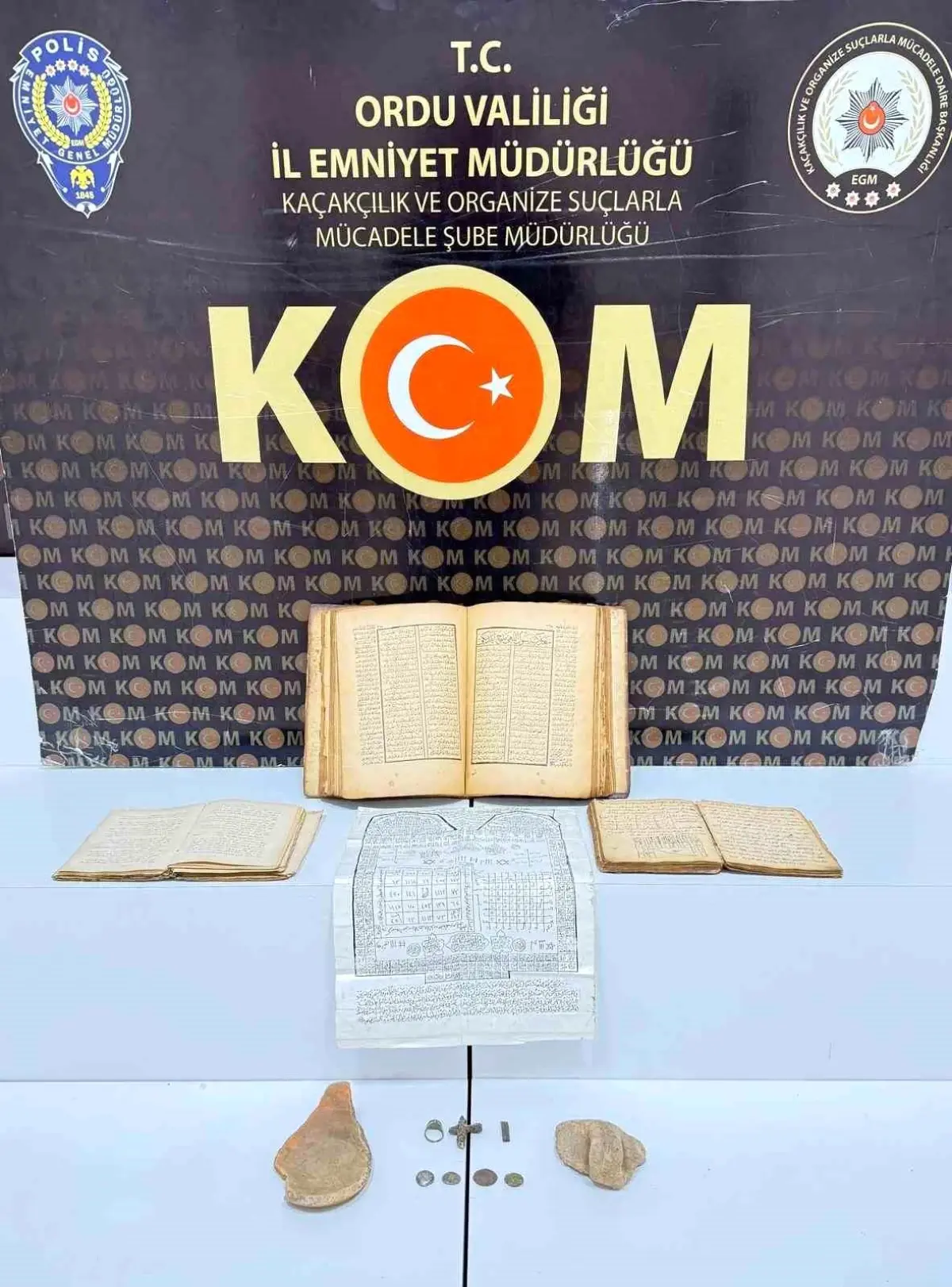 Ordu\'da Kaçak Tarihi Eserler Ele Geçirildi