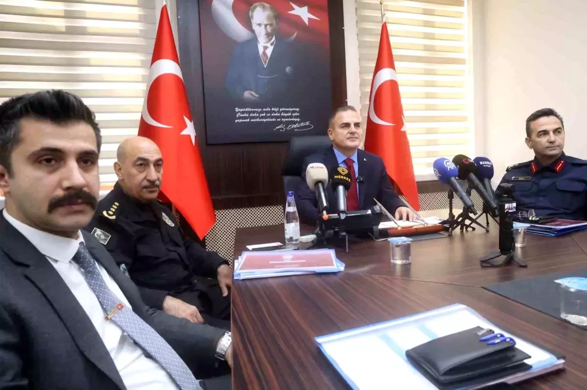 Vali Akbıyık 2025 yılı asayiş-güvenlik rakamlarını değerlendirdi