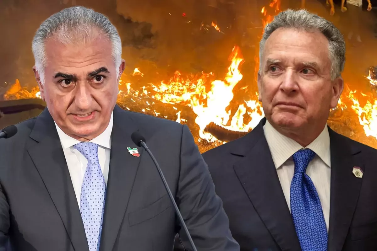 ABD ile gizlice görüşen Pehlevi\'den protestoculara çağrı: Suçluların isimlerini not edin