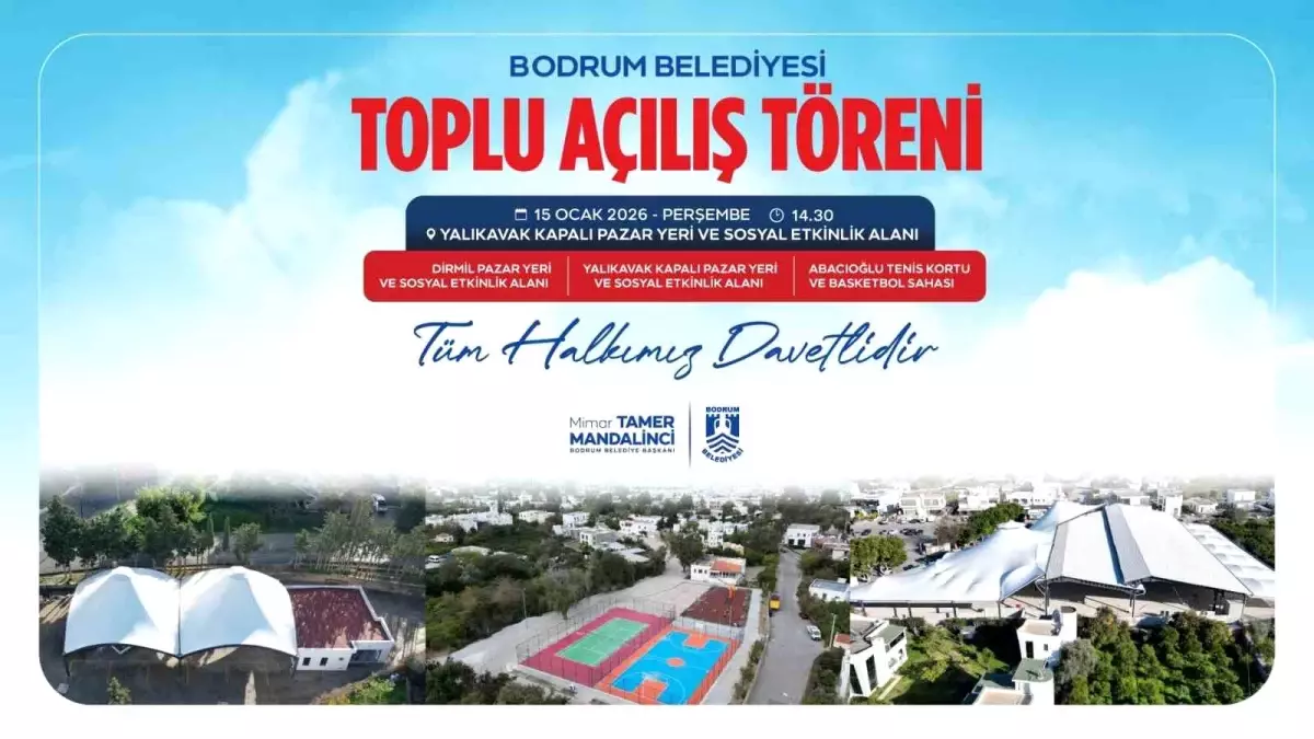 Bodrum Belediyesinden toplu açılış töreni