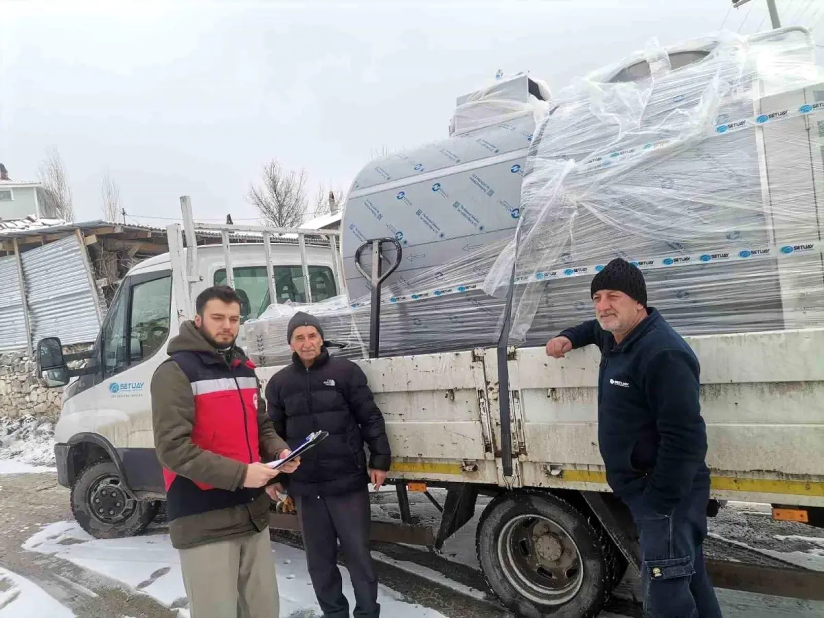 Gürpınar Köyü\'ne Süt Soğutma Tankı