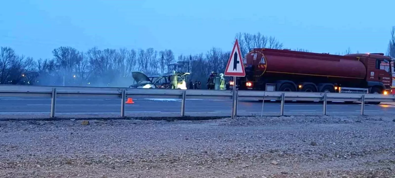 Akyurt\'ta Trafik Yangını