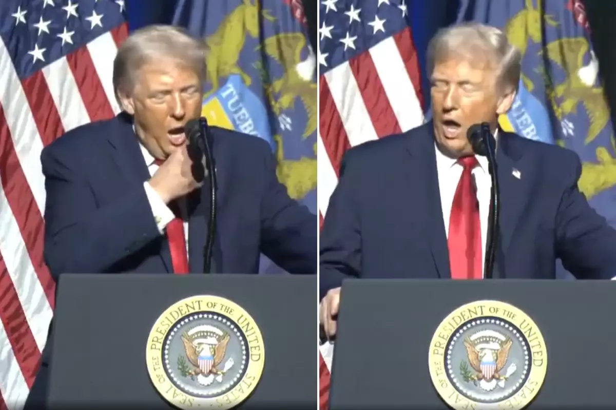 Trump Biden\'ın taklidini yaptı, görüntü büyük tartışma yarattı