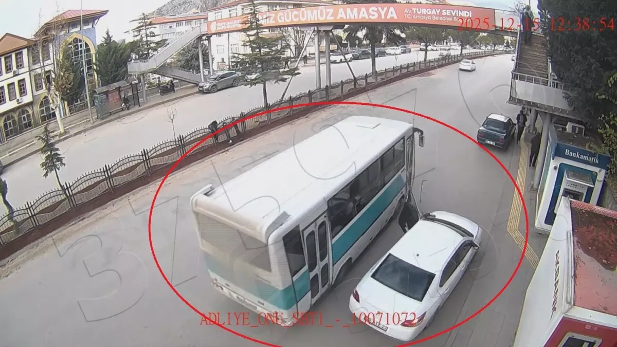 Amasya\'da Trafik Kazaları KGYS Kameralarında