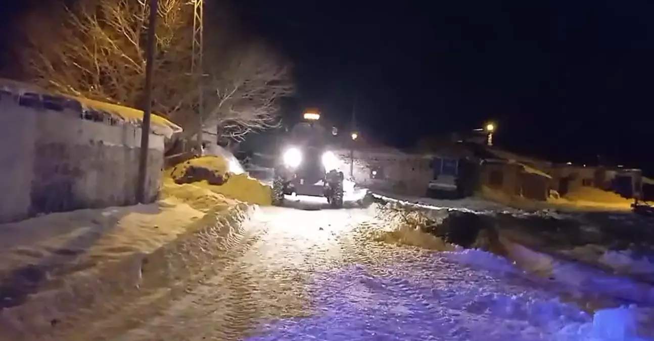 Damdan Düşen Genç, Karla Mücadeleyle Kurtarıldı