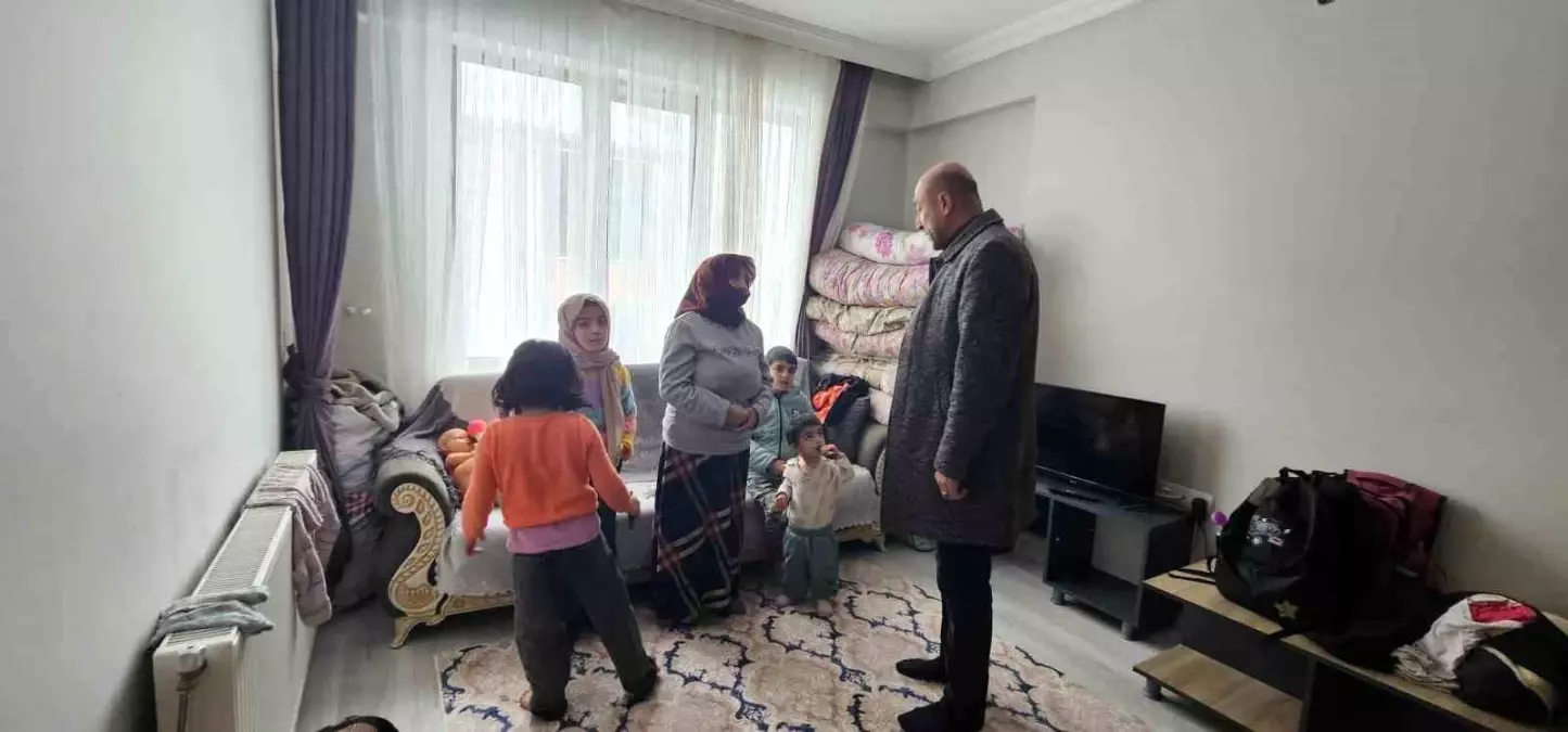 Hasköy\'de 4 çocuklu anneye belediye ve kaymakamlık desteği