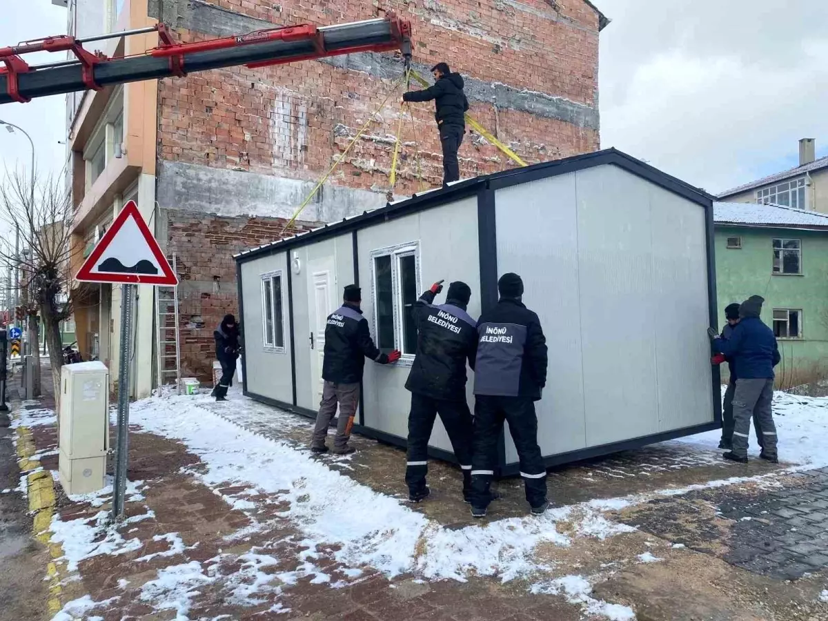 İnönü\'de soğukta servis beklemeye son