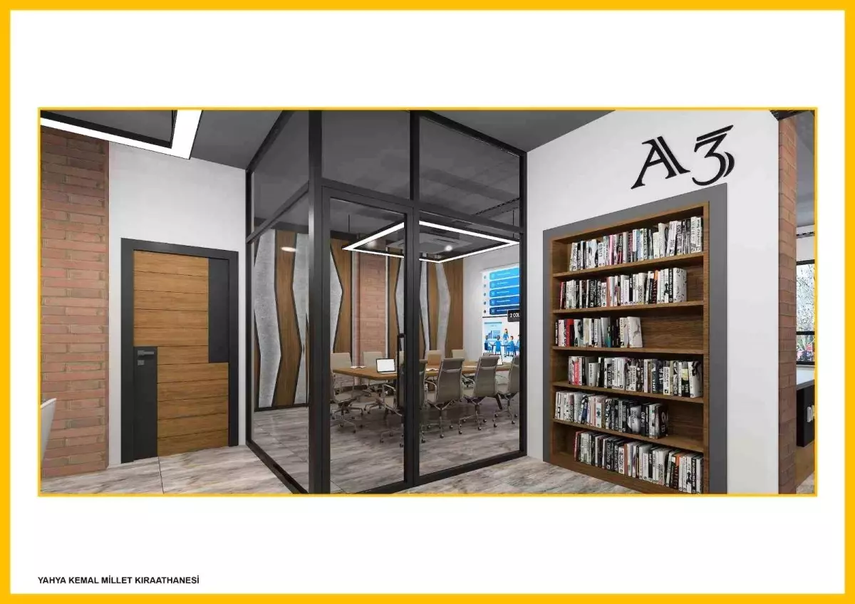 Kağıthane\'nin 7\'nci Millet Kıraathanesi Yahya Kemal\'de yükseliyor