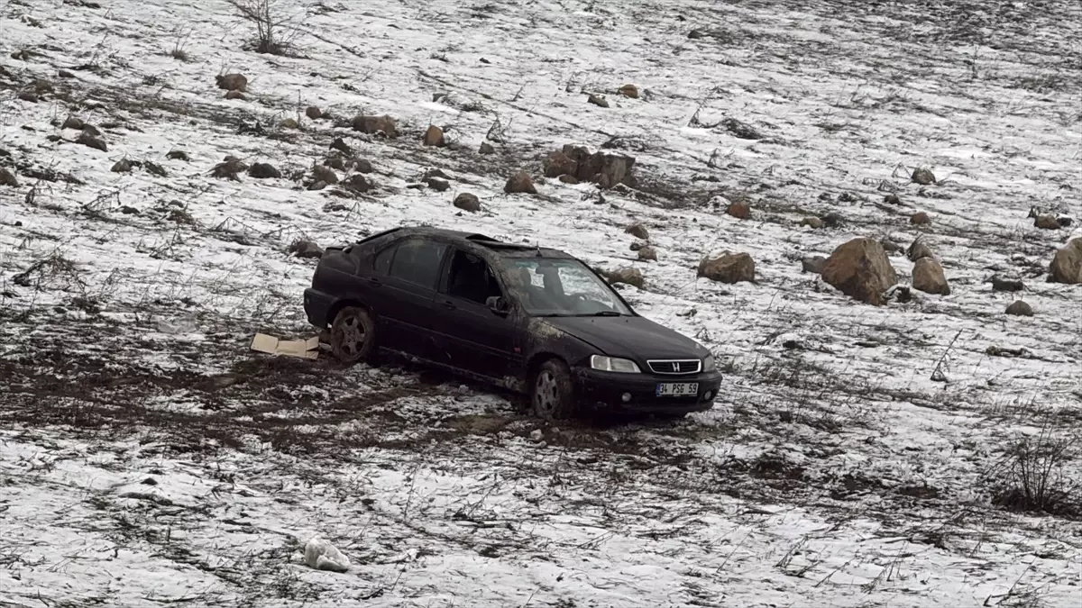 Karabük\'te Takla Atan Araçta Sürücü Yaralandı