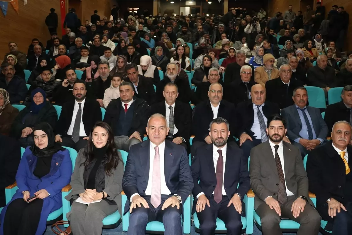 Kültür ve Turizm Bakanı Ersoy, Ağrı\'da konuştu Açıklaması