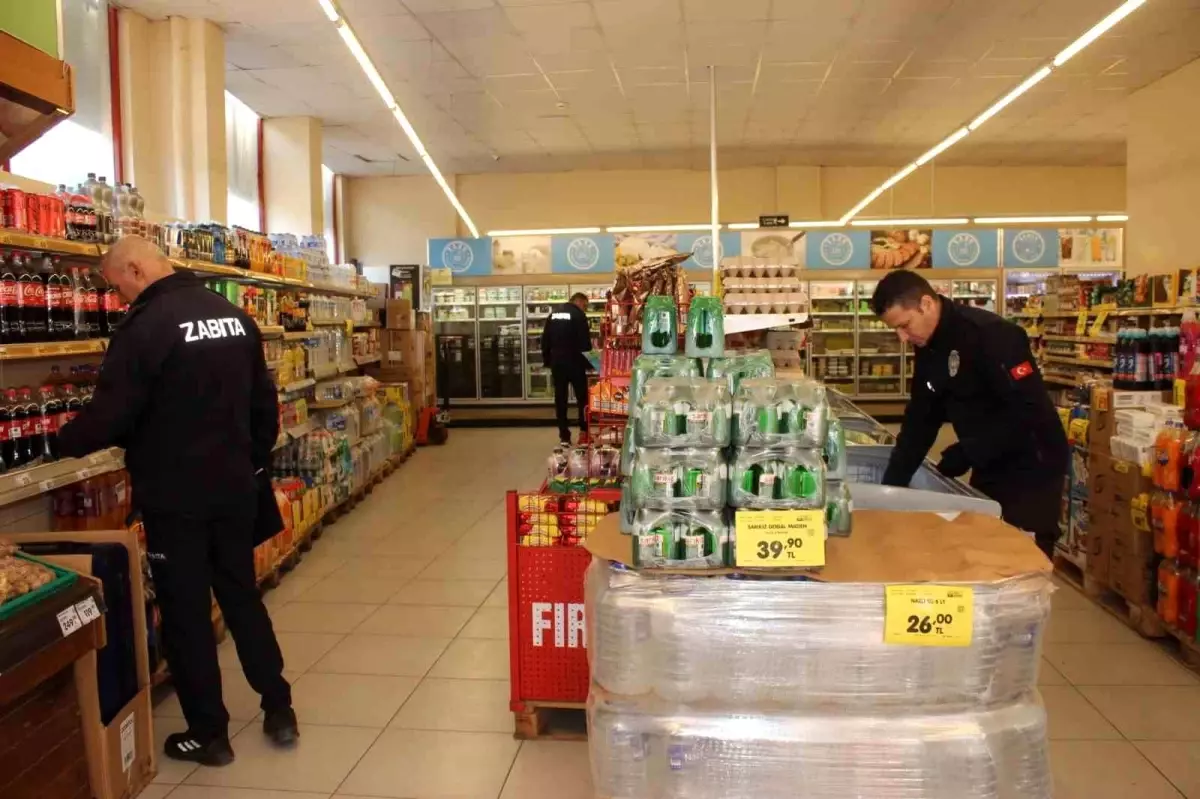 Sultanhisar\'da zabıta ekipleri marketleri denetledi