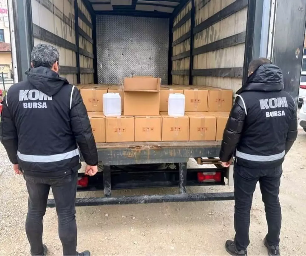 Bursa\'da Sahte Alkol Operasyonu