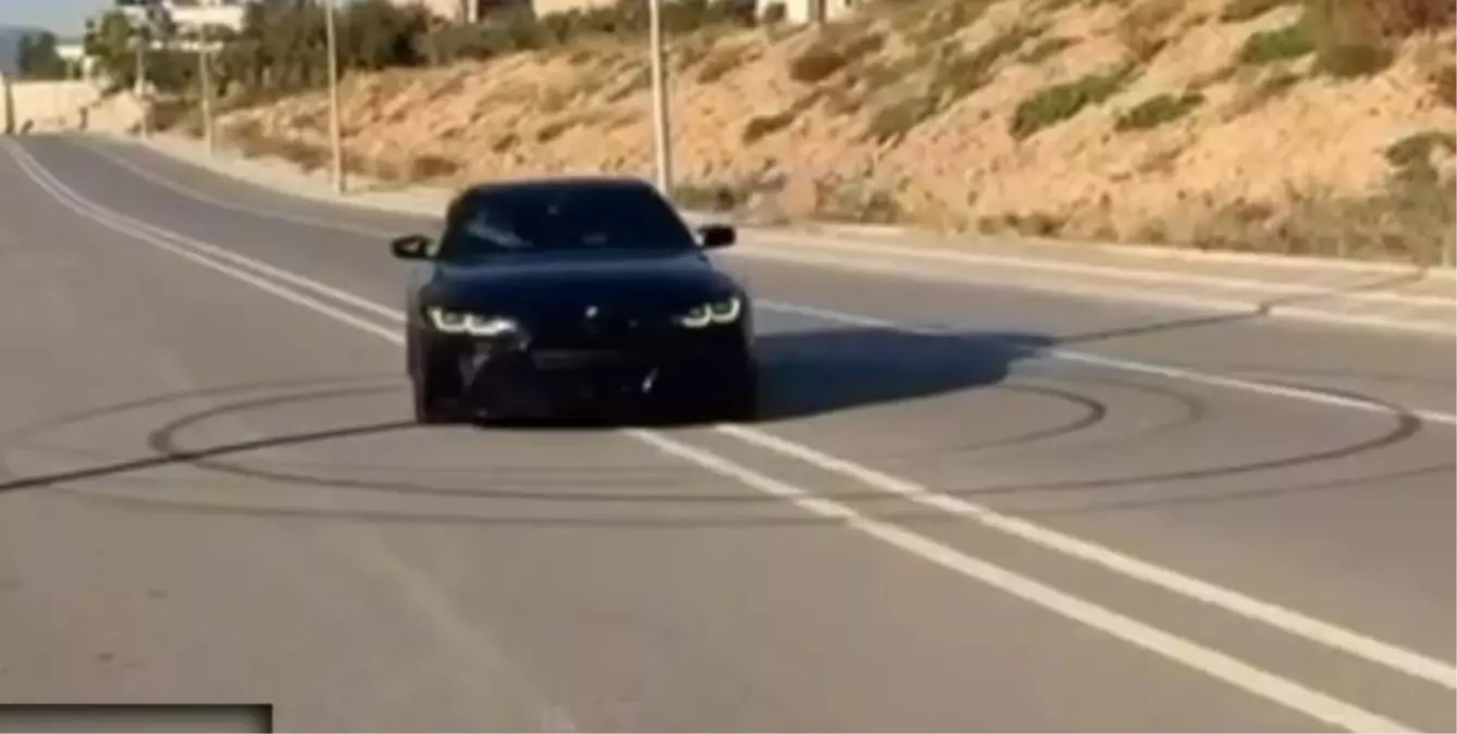 Mersin\'de Drift Yapan Sürücüye 58 Bin TL Ceza