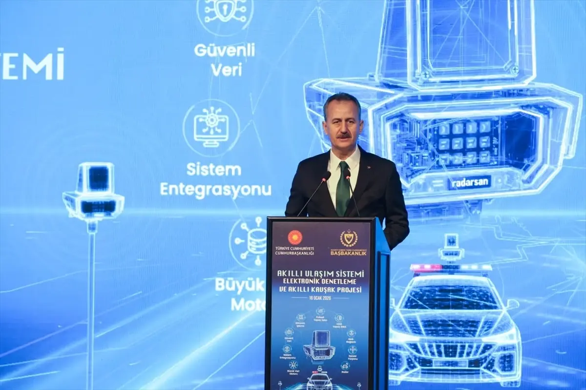 Kıbrıs\'ta "Akıllı Ulaşım Sistemi Elektronik Denetleme ve Akıllı Kavşak Projesi" tanıtıldı