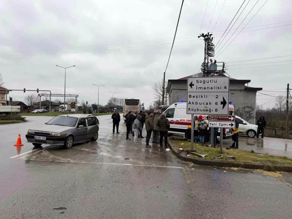 Samsun\'da Otobüs Kazası: 4 Yaralı