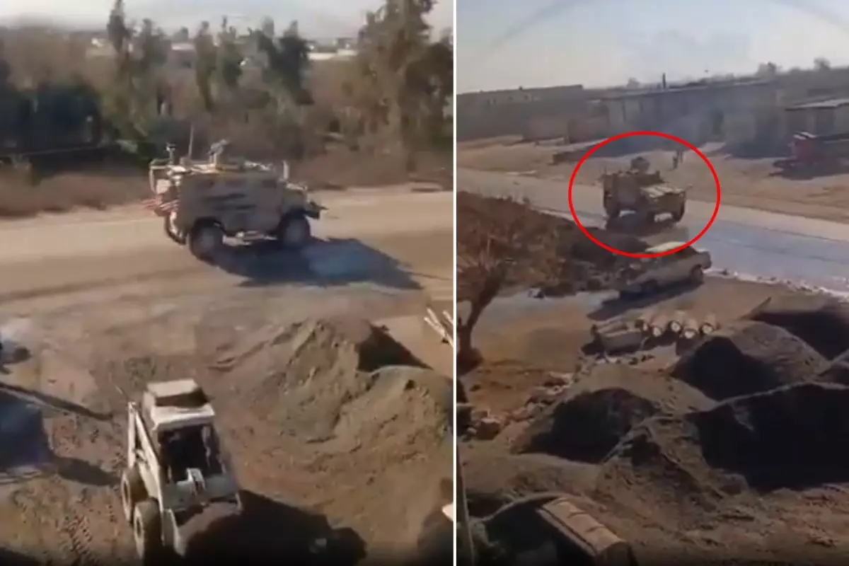 Türkiye\'nin yanı başında tuhaf işler oluyor! ABD konvoyu böyle görüntülendi