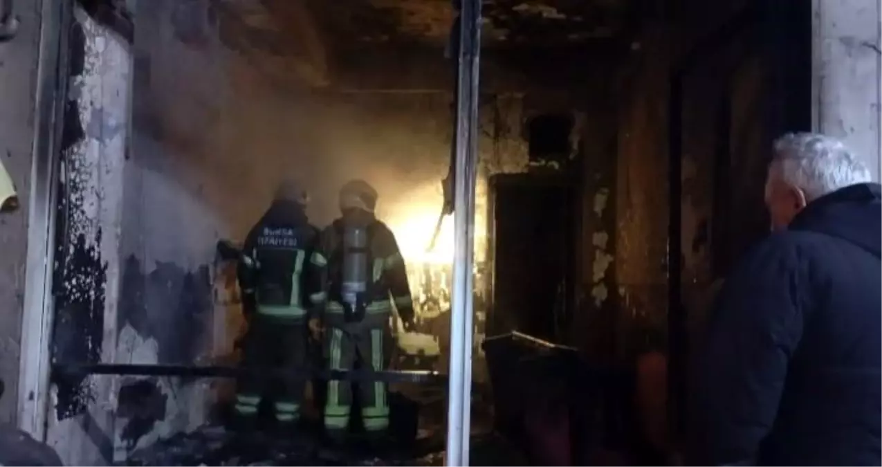 Bursa\'da Çay Ocağında Yangın Paniği