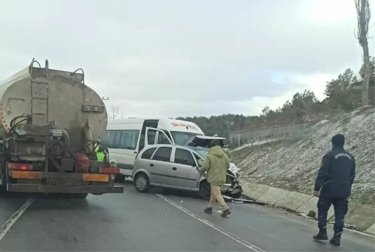 Bolu\'da Buzlanma Kazası: 1 Ölü, 9 Yaralı